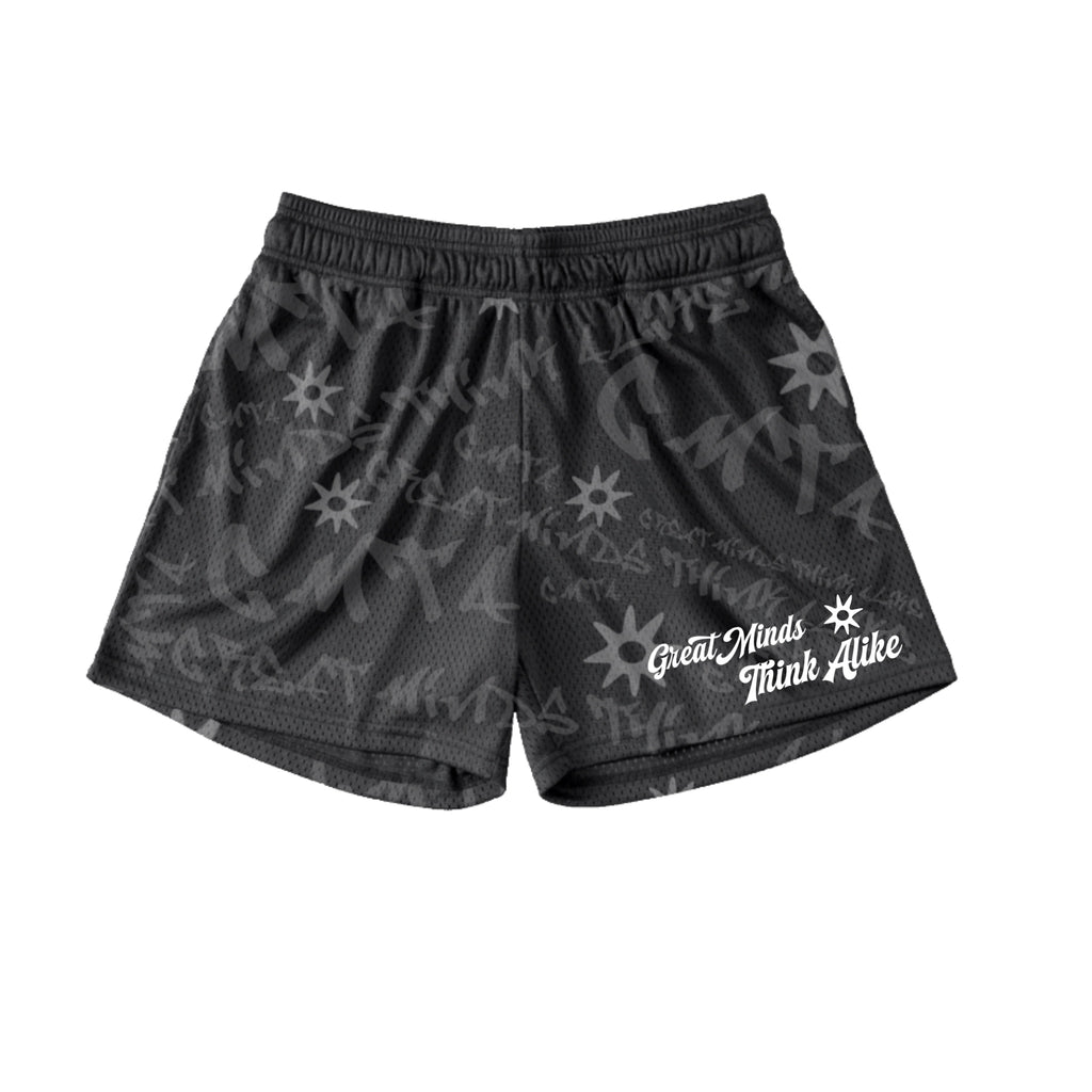 "Great Minds Think Alike" Design Mesh Short
